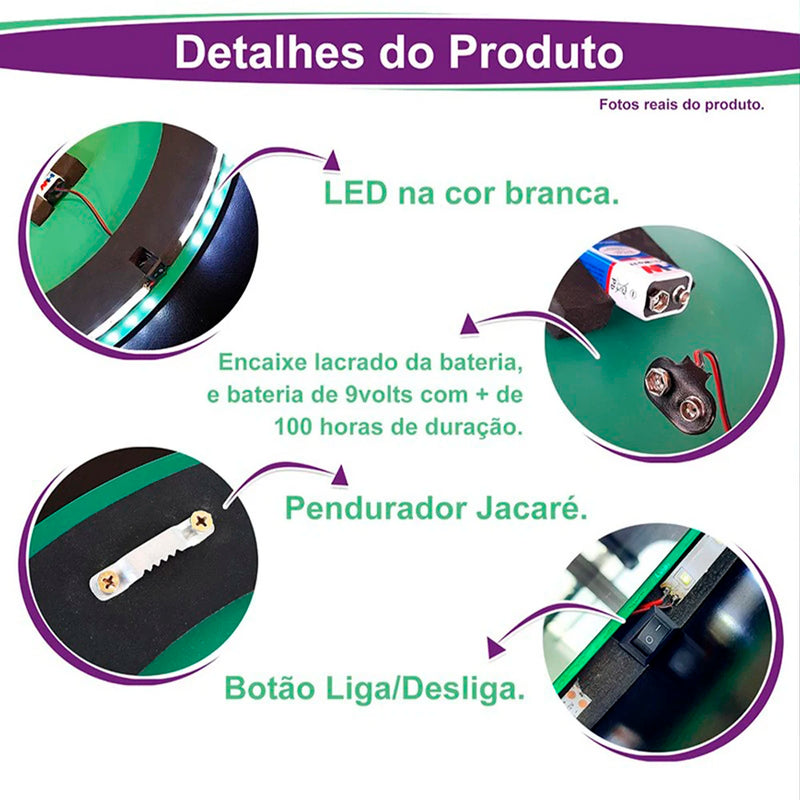 Espelho de LED Moderno